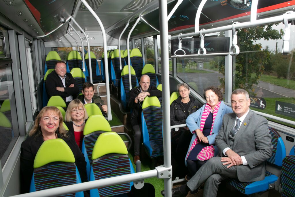 MPs and leaders on board a Voltra bus to back 19.5m bid to boost low carbon transport | Transport North East